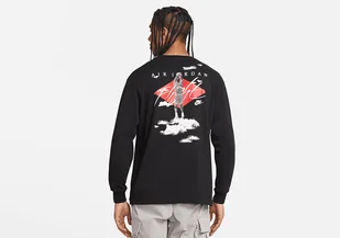 Nike Air Jordan Flight Essentials Statement 85 Crew Long Sleeve Black - Koszulki męskie - miniaturka - grafika 1