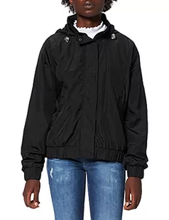 Urban Classics Damska kurtka oversized Windbreaker Shiny Crinkle nylonowa kurtka, damska wiatrówka z szerokimi rękawami dla kobiet, w 2 kolorach, rozmiary XS - 5XL, czarny, XL - Kurtki damskie - miniaturka - grafika 1