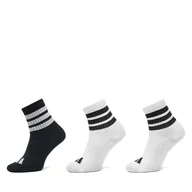 Skarpetki dla dzieci - Zestaw 3 par wysokich skarpet dziecięcych adidas Lk Rib 3Pp So JD1349 Biały - miniaturka - grafika 1