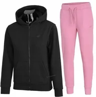 Spodnie sportowe damskie - 4F DAMSKI DRES BAWEĹNA KOMPLET BLUZA SPODNIE / rozm S - miniaturka - grafika 1