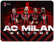 Podkładki pod mysz - PODKŁADKA POD MYSZKĘ AC MILAN Z IMIENIEM 23x19CM DO LAPTOPA - miniaturka - grafika 1