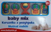 Karuzele dla niemowląt - Karuzela plastikowa z pozytywką Baby Mix - miniaturka - grafika 1