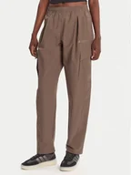 Odzież trekkingowa damska - adidas Spodnie outdoor Terrex Xploric JM9857 Brązowy Loose Fit - miniaturka - grafika 1