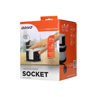 Gniazdka elektryczne - Orno Gniazdo meblowe poczwórne wysuwane z blatu 1,5m, 4x230V Schuko OR-AE-1341(GS) - miniaturka - grafika 1