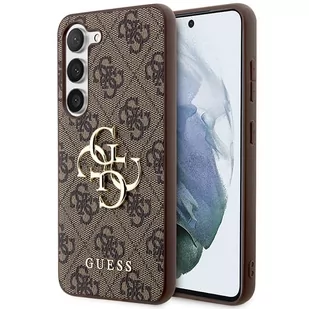 Guess GUHCS23FE4GMGBR S23 FE S711 brązowy/brown hardcase 4G Big Metal Logo - Etui i futerały do telefonów - miniaturka - grafika 1