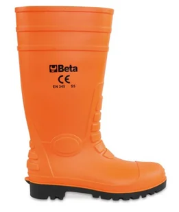 BUTY ROBOCZE WYSOKIE POMARAŃCZOWE PCW/KAUCZUK 45 - Obuwie robocze - miniaturka - grafika 1