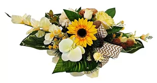 STROIK NA POMNIK KOMPOZYCJA KWIATOWA NA GRÓB - Sztuczne kwiaty - miniaturka - grafika 1