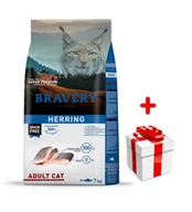 Sucha karma dla kotów - Bravery Cat Adult Herring (Śledź) 7kg + niespodzianka dla kota GRATIS! - miniaturka - grafika 1
