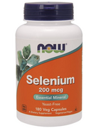 Witaminy i minerały - Now® Foods NOW Selen, 200 µg, 180 kapsułek roślinnych - miniaturka - grafika 1