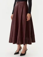 Spódnice - Guess Spódnica z imitacji skóry W5BD71 K8S30 Brązowy Regular Fit - miniaturka - grafika 1