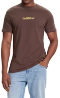 Koszulki męskie - t-shirt QUIKSILVER FINELINE CSD0/CHOCOLATE BROWN - miniaturka - grafika 1