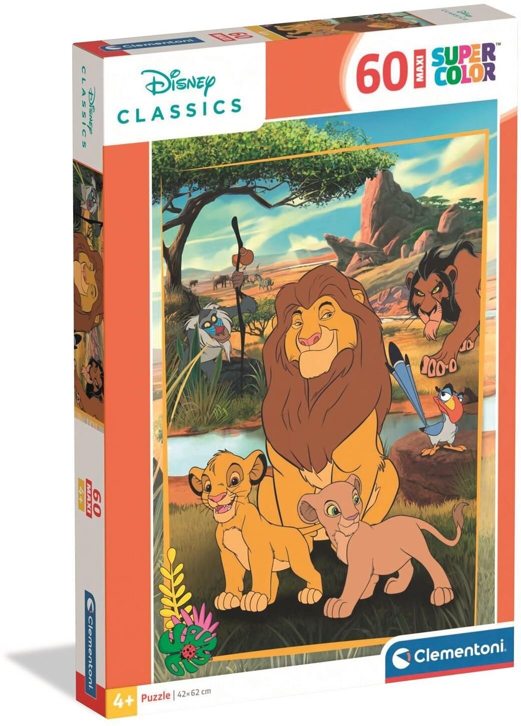 CLE puzzle 60 maxi SuperKolor The Lion King 26314