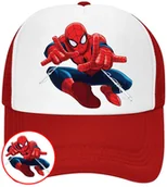 Czapki i chusty sportowe męskie - CZAPKA Z DASZKIEM SPIDERMAN DLA DZIECI NA LATO CZERWONA BEJSBOLÓWKA - miniaturka - grafika 1