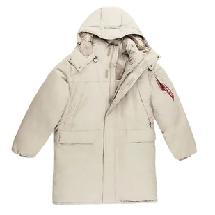 Kurtka Alpha Industries Puffer Parka 148124679 - beżowa - Kurtki męskie - miniaturka - grafika 1