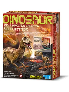 4M Zestaw odkrywcy "Velociraptor" - 8+ - Mały naukowiec - miniaturka - grafika 1