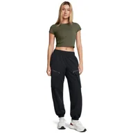 Spodnie sportowe damskie - Damskie spodnie treningowe Under Armour Unstoppable Cargo Pant - czarne - UNDER ARMOUR - miniaturka - grafika 1