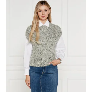 Marc Cain Sweter | Loose fit | z dodatkiem wełny - Swetry damskie - miniaturka - grafika 1