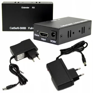 KONWERTER HDMI PO SKRĘTCE LAN EXTENDER 60M 3D RJ45 - Pozostałe akcesoria sieciowe - miniaturka - grafika 1
