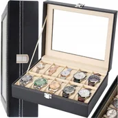 Akcesoria do zegarków - Pudełko Etui Organizer Szkatułka Na Zegarki 10szt - miniaturka - grafika 1