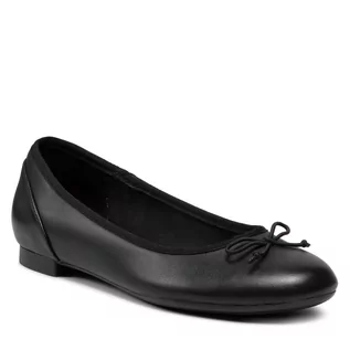 Baleriny - Clarks Baleriny Couture Bloom 261154854 Black Leather - grafika 1