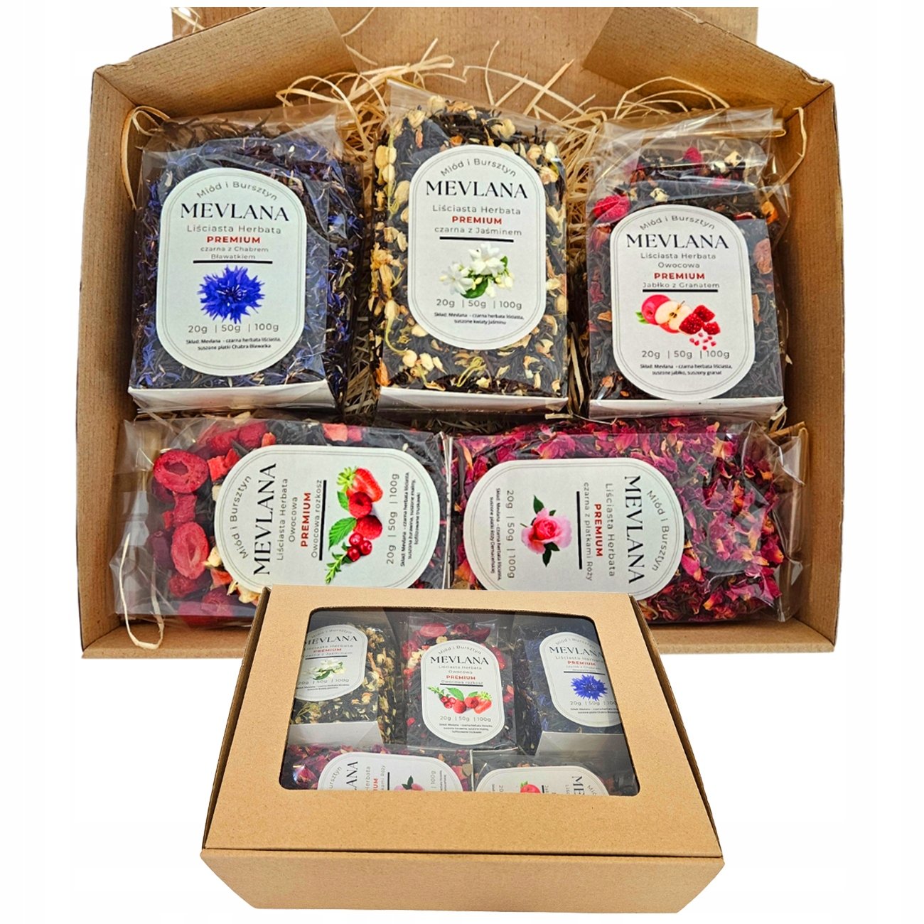 Zestaw Prezentowy 5 Herbat Tureckich Premium Mevlana 5×100g 500g