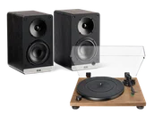 Zestawy stereo - Audio-Technica AT-LPW40WN (orzech) + Connex (czarny) - miniaturka - grafika 1