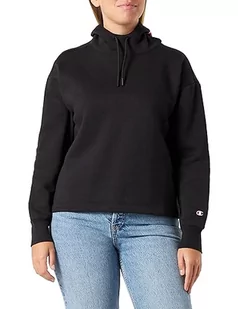 Champion Legacy American Classics W-Light Powerblend Fleece Boxy Damska bluza z kapturem, Czarny, M - Bluzy damskie - miniaturka - grafika 1