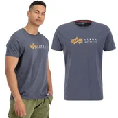 Odzież taktyczna i umundurowanie - Koszulka Alpha Industries Alpha Label T 118502 136 - Greyblack M - miniaturka - grafika 1