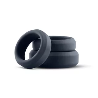 Pierścienie erekcyjne - Boners Boners 3 Ring Kit (Flat Rings) - Zestaw elastycznych pierścieni erekcyjnych - grafika 1