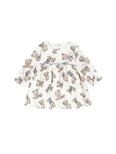 Sukienki i spódniczki dla dziewczynek - Mayoral Sukienka elegancka 2814 Écru Regular Fit - miniaturka - grafika 1