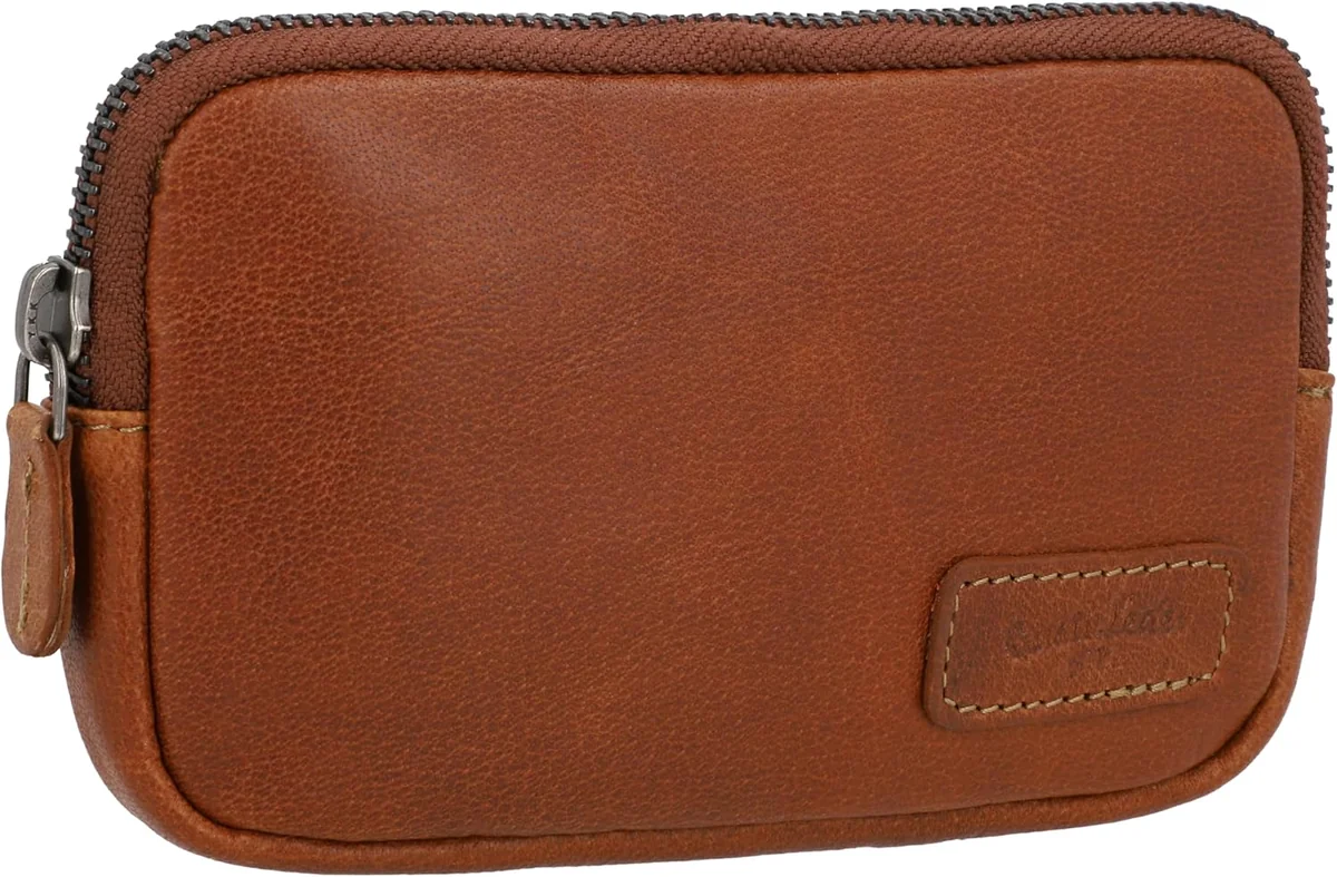 ETUI NA KLUCZE 11X7X1CM SKÓRA BAWOLA BRĄZOWA NA KLUCZE I PIENIĄDZE