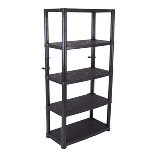 Regał plastikowy 185 x 85 x 40 cm 5 półek 60 kg - Regały - miniaturka - grafika 1