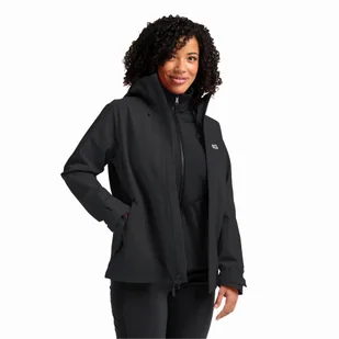 Damska kurtka ocieplana 3w1 Jack Wolfskin WILD PLACES 3IN1 JKT W black - XS - Kurtki damskie - miniaturka - grafika 1