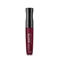 Szminki - RIMMEL STAY MATTE matowa pomadka w płynie Plum The Show 810 5,5ml - miniaturka - grafika 1