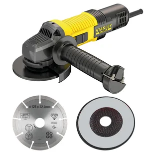 SZLIFIERKA KĄTOWA 125MM 850W+STA38107+STA38007 - Szlifierki i polerki - miniaturka - grafika 1