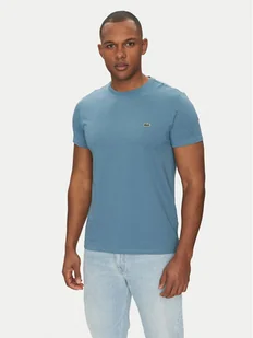 Lacoste T-Shirt TH6709 Błękitny Regular Fit - Koszulki męskie - miniaturka - grafika 1