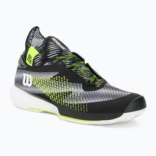 Buty do tenisa męskie Wilson Kaos Rapide STF Clay white/black/safety yellow - Buty sportowe męskie - miniaturka - grafika 1