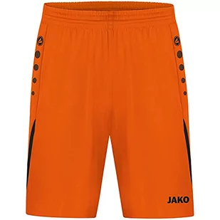 JAKO Dziecięce spodnie piłkarskie, uniseks neonowopomarańczowy/czarny. 128 - Odzież sportowa dziecięca - miniaturka - grafika 1