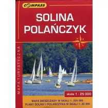 Wydawnictwo Compass Solina Polańczyk Bieszczady mapa turystyczna 1:25 000 - Compass - Atlasy i mapy - miniaturka - grafika 1