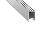 Akcesoria do oświetlenia - Profil aluminiowy Claro do taśm LED - Srebrny anodowany - 2m - miniaturka - grafika 1