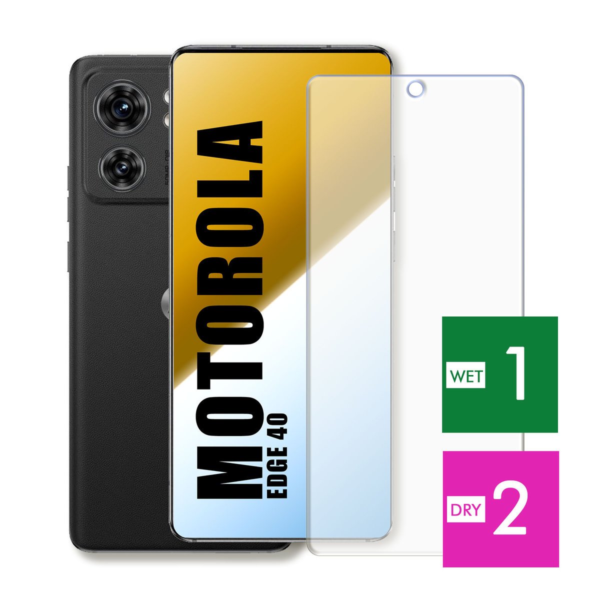 WZMOCNIONE SZKŁO DO MOTOROLA EDGE 40 SZYBKA HARTOWANE 9H JAKOŚĆ