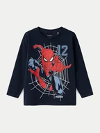 Bluzki damskie - NAME IT Bluzka SPIDERMAN 13231947 Granatowy Regular Fit - miniaturka - grafika 1
