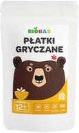 Płatki śniadaniowe i musli - BioBas Płatki gryczane BIO 220 g - miniaturka - grafika 1