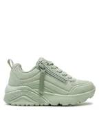 Buty dla dziewczynek - Skechers Sneakersy Uno Lite 310387L Zielony - miniaturka - grafika 1
