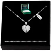 Biżuteria dla dzieci - NASZYJNIK SERCE DLA KOBIETY PR.925 SREBRO + GRATIS - miniaturka - grafika 1