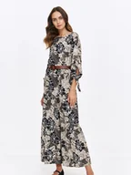 Sukienki - Długa sukienka w wyrazisty wzór - miniaturka - grafika 1