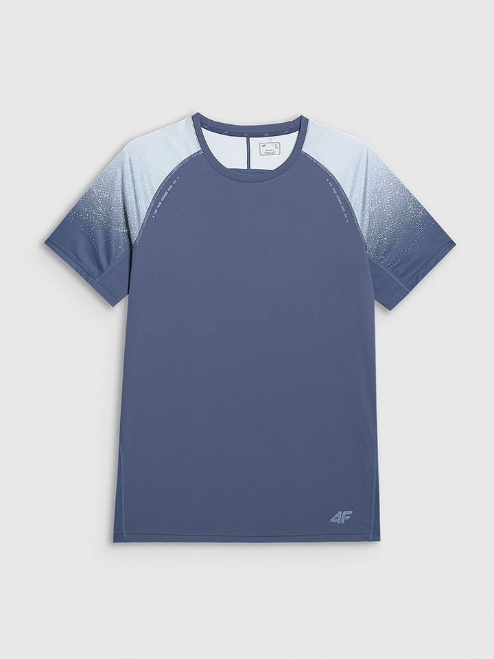 4F Koszulka sportowa w kolorze niebieskoszarym