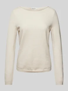 Sweter o kroju regular fit z dekoltem w łódkę - Swetry damskie - miniaturka - grafika 1