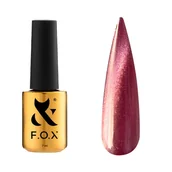 Lakiery hybrydowe - F.O.X Gel Polish Cat Eye Red, 7 ml - miniaturka - grafika 1