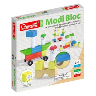Quercetti Modi Block, drewniane klocki - Klocki - miniaturka - grafika 1